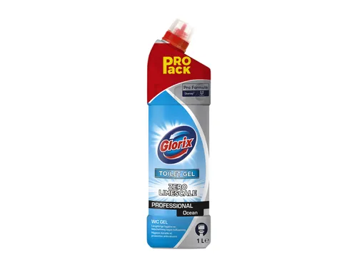 Sanitairreiniger Glorix Pro Formula Toilet Gel Ocean zonder bleek 1000