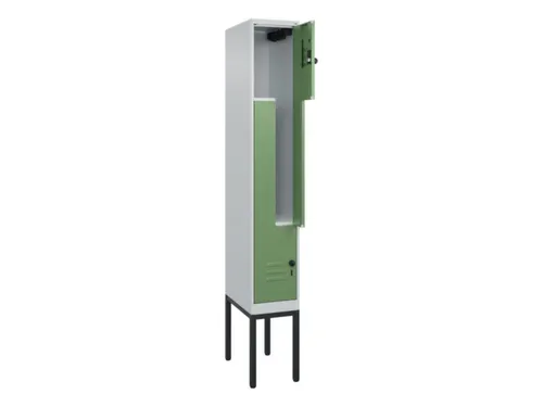 Z-garderobekast,HxBxD 2120x300x500mm,vak B 150/300mm,draaigrendel