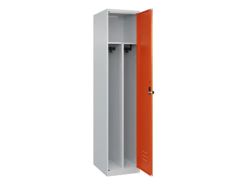 locker voor scheiding van kleding,HxBxD 1850x400x500mm,1vak