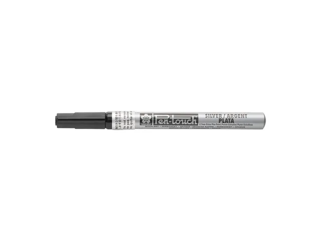 Viltstift Sakura pen-touch EF zilver 1-2mm