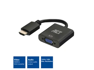 Adapter ACT HDMI naar VGA met audio 0.15 meter - 4