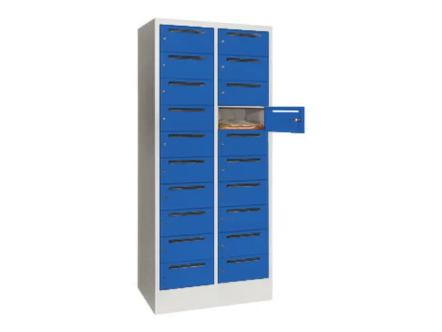 Armoire De Tri Courrier Hxlxp 1850X830X500Mm Ral7035 Façade Ral5010