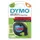Labeltape Dymo Letratag 91203 plastic 12mm zwart op rood S0721630