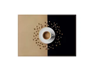 Placemat IEZZY koffiekop bruin 6 stuks - 1