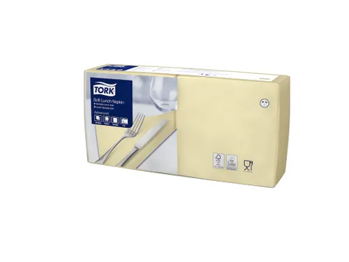 Tork 477868 Soft Lunchservet Advanced Champagne 33x33cm