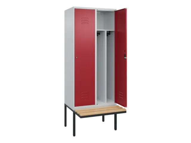 locker voor scheiding van kleding,HxBxD 2120x800x815mm,2vak