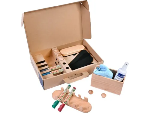Whiteboard Starterkit WOODEN 17-delig