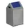 Afvalverzamelaar Zelfblussend 43 Liter 600X320X320Mm Klemring Blauw