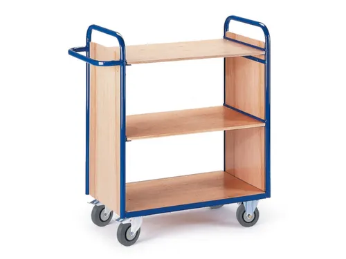 etagewagen,draagverm. 150kg,3etage(s),laadvl. LxB 800x500mm,houtetage