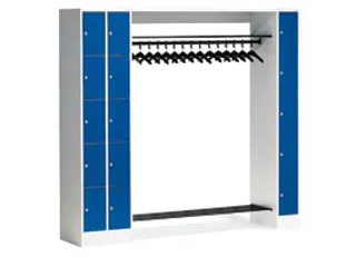 Garderobe Vakkenkastsysteem 1950x2760x480mm 15 Vakken 15 Hangers - 1