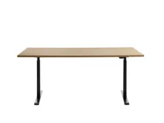 Elektrisch ihv bureau,HxBxD 700-1200x1800x800mm,blad esdoorn