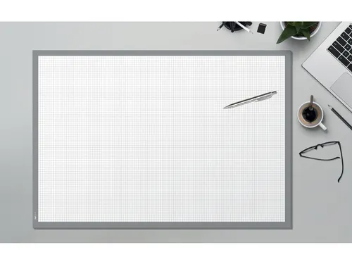 Bureauonderlegger Sigel wit geruit 59,5x41cm, 80 grams papier, 30 vel,