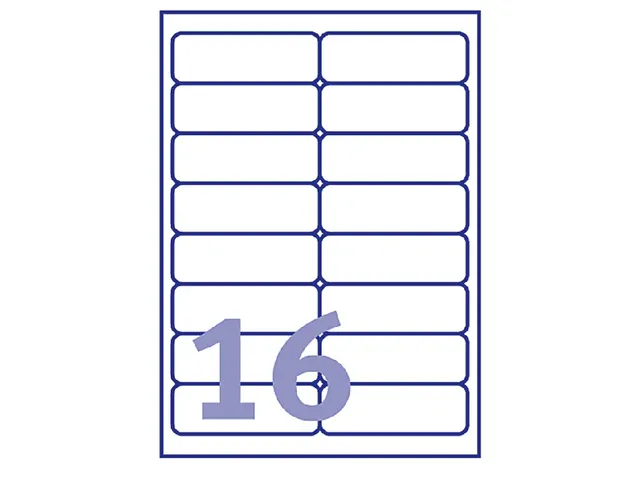 Adresetiket Avery QuickPeel L7162-250 99.1x33.9mm Wit 4000 Stuks