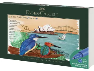 Tekenstift Faber-Castell Pitt Artist Pen Brush set 12 stuks Sydney - 3