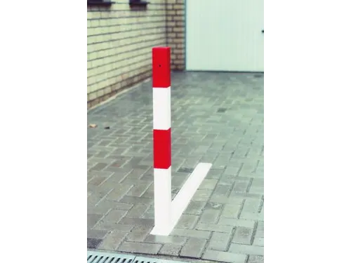 Verdwijnende Afzetpaal H 1000Mm Vierkant 70X70Mm Kantelbaar Vloerbak