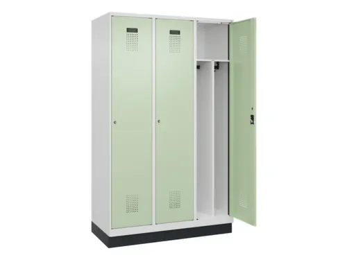locker voor scheiding van kleding,HxBxD 1950x1200x500mm,3vak