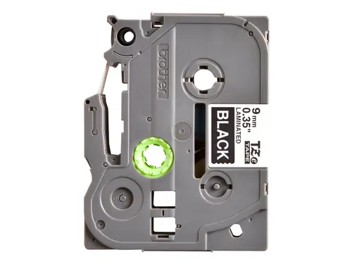 Labeltape Brother P-touch TZe-325 standaard 9mm wit op zwart