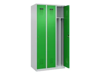 locker voor scheiding van kleding,HxBxD 1850x900x500mm,3vak - 1