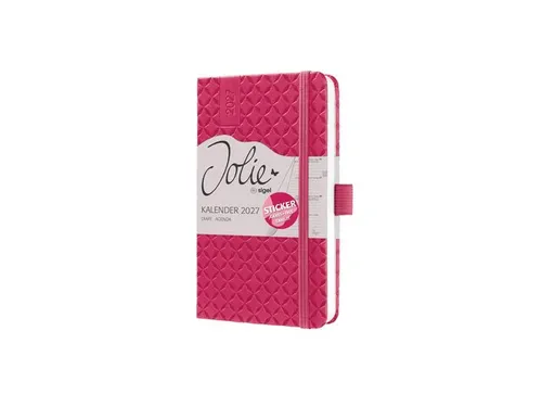Weekagenda Flair A6 2027 (NL/FR/EN/DU) Fuchsia Pink Hardcover