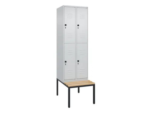Dubbeldekse dekenkist,HxBxD 2120x600x815mm,2x2vak.,vak B 300mm