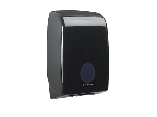 Handdoekdispenser Aquarius voor i-vouw zwart 7171