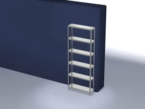 magazijnstelling,grondveld,HxBxD 2500x1000x300mm,vaklast 125kg