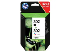 Hp 302 Inktcartridge Zwart + 3 Kleuren Origineel Combo Pack X4d37ae