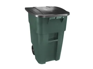 BRUTE Rolcontainer met deksel 189.3 Liter Groen Zwart - 1