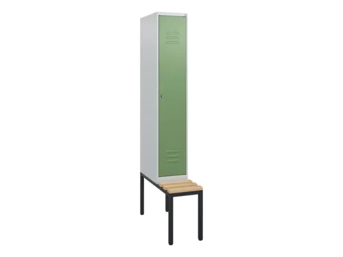 locker met bank,HxBxD 1950x300x815mm,1vak,vak B 300mm,cil.-slot