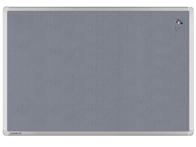 Universal textielbord 100x150 cm grijs | PrikbordWinkel.nl