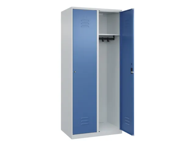 locker,HxBxD 1850x800x500mm,2vak,vak B 400mm,cil.-slot,staand op vloer