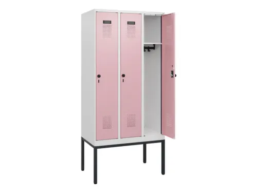 schoollocker,HxBxD 1950x900x500mm,3vak,vak B 300mm,draaigrendel