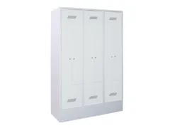 Z-garderobekast,HxBxD 1850x1200x500mm,RAL7035,front RAL7016