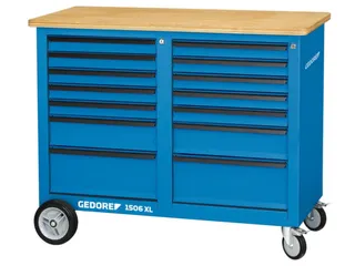 GEDORE 1506 XL 2511 Rolwerkbank 1,25m breed met 2x 7laden - 1