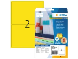 HERMA 4496 Verwijderbare etiketten A4 199,6x143,5mm Geel 40 stuks