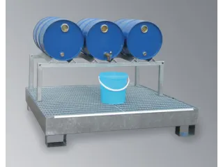 Vatenbok Staal 1230x650x350mm Voor 3x60l Vatensteun Hoekprofiel - 2