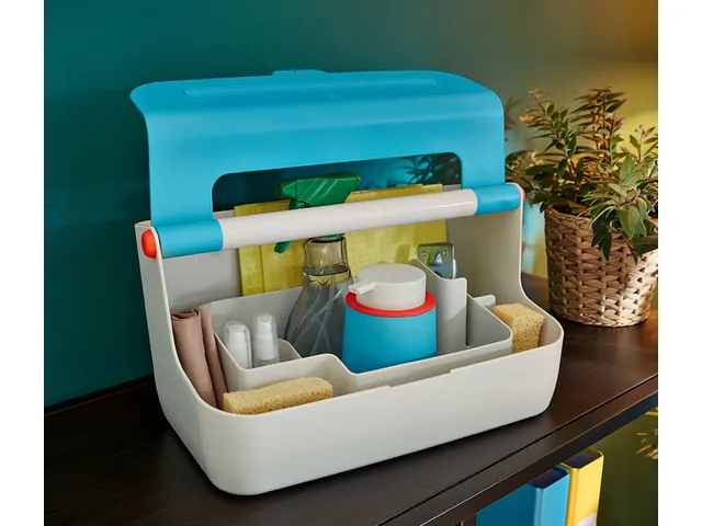 Opbergbox Leitz Cosy draagbaar kunststof blauw 214x196x367mm