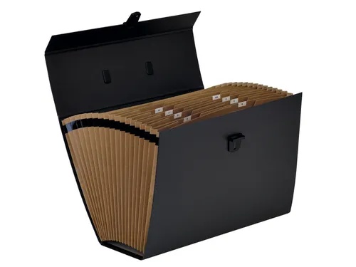 Sorteerkoffer Bankers Box Handifile 19 vaks zwart