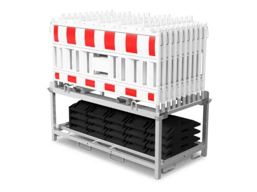 set afzethekken,20hekelementen,21voetplaten,HxL 1250x2300mm,kunststof