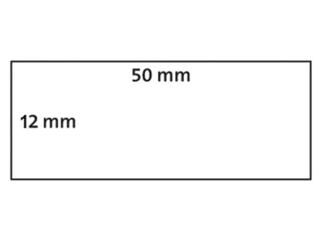 Etiket Dymo 99017 Labelprint Hangmapruiter 12x50mm S0722460
