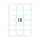 Etiketten Zelfklevend Wit 18 op A4 63.5x46.6mm 1000 Vel