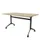 klaptafel,HxBxD 750x1400x800mm,hoekig,T-voet donkergrijs,ovale buis