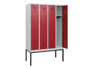 schoollocker,HxBxD 1950x1200x500mm,4vak,vak B 300mm,cil.-slot - 1