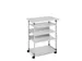Verrijdbaar Computermeubel Trolley 75 VH Grijs