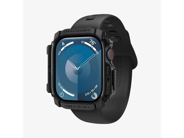 Spigen Rugged Armor hoes Zwart Apple Watch 10 42mm