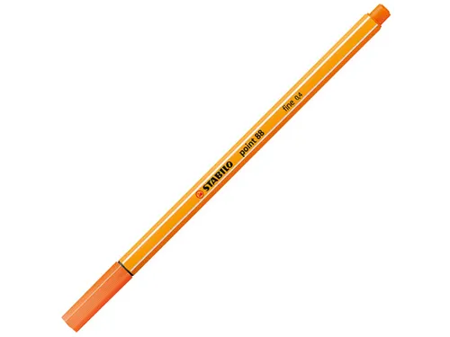 Fineliner STABILO point 88/30 fijn bleek vermiljoen
