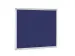 Textielbord Met Aluminium Frame 90x60Cm Blauw Vilt