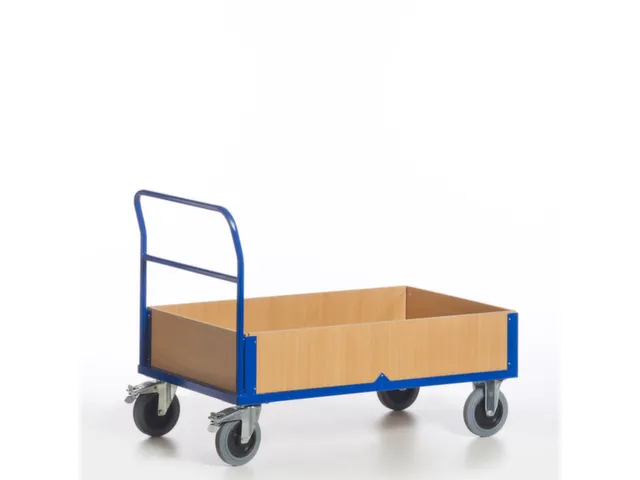 boordwandwagen,draagverm. 600kg,laadvl. LxB 1000x570mm,houtplaat