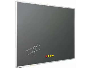 Krijtbord 120x300 cm Softline alu profiel 8mm grijs emaille - 1