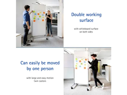Verrijdbaar Whitebord 75x180cm MAULpro Easy2move